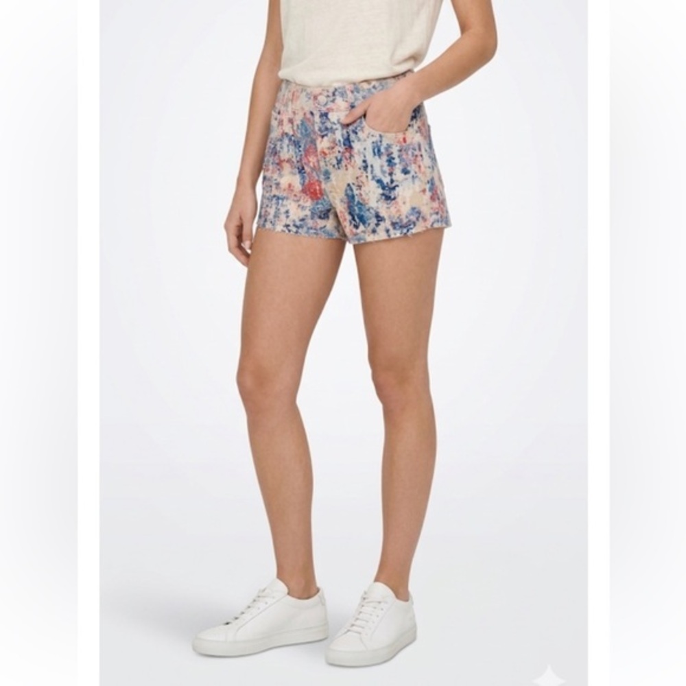 Top Shop Multi Coloured Midrise Shorts Size 26